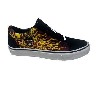 Vans Old Skool Samurai Rising Women's 9 Flames Black Shoes New